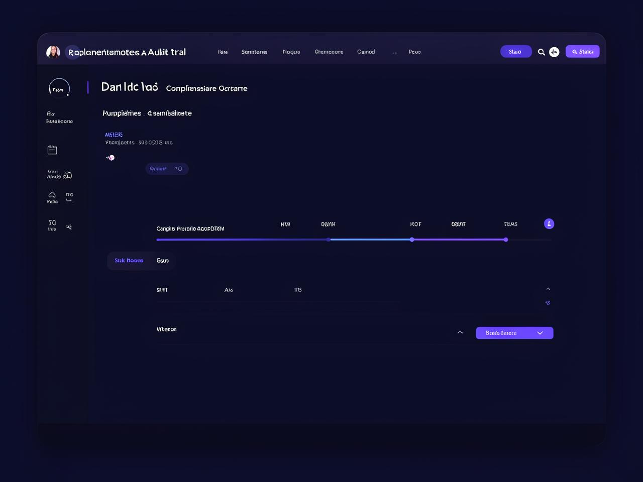 Audit evidence workspace interface